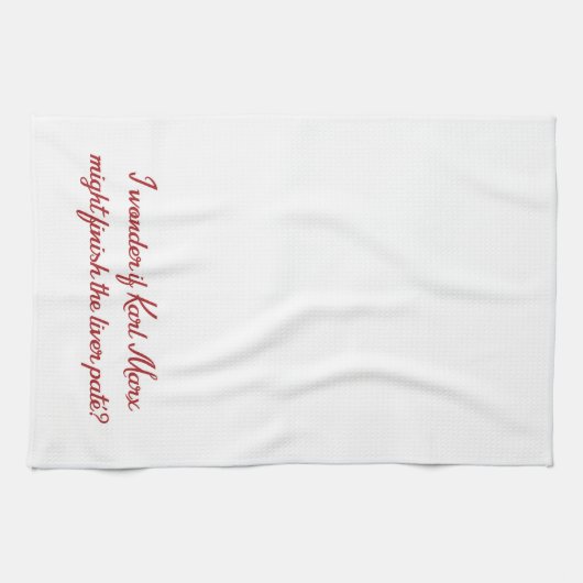 Karl Marx Downton quote theehanddoeken Theedoek (Horizontaal)