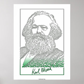 Karl Marx. Duitse filosoof en econoom [003] Poster