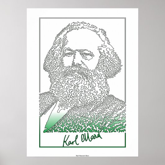 Karl Marx. Duitse filosoof en econoom [003] Poster (Voorkant)