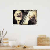 Karl Marx en Adam Smith, de ingevroren van ... (ou Poster (Keuken)
