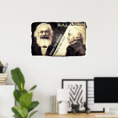 Karl Marx en Adam Smith, de ingevroren van ... (ou Poster (Thuiskantoor)