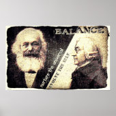 Karl Marx en Adam Smith, de ingevroren van ... (ou Poster (Voorkant)