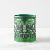 Karl Marx en Fredrich Engels het manifest Mok (Midden)