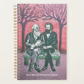 Karl Marx en Fredrich Engels het manifest Planner (Voorkant)