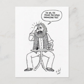 Karl Marx faalt SPGB-test Briefkaart