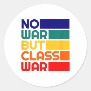 Karl Marx geen oorlog, maar een radicaal-linkse Ronde Sticker