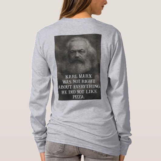 Karl Marx had niet overal gelijk in T-shirt (Achterkant)