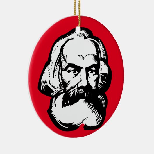 Karl Marx Keramisch Ornament (Rechts)