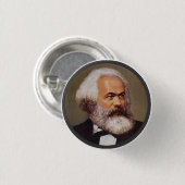 Karl Marx - Lapel Pin Ronde Button 3,2 Cm (Voorkant /achterkant)