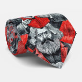 Karl Marx lezen boeken liefhebbers cadeau Stropdas (Opgerold)
