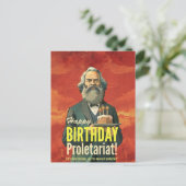 Karl Marx lezers geschenk Briefkaart (Staand voorkant)