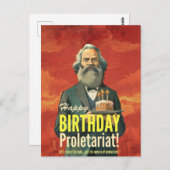 Karl Marx lezers geschenk Briefkaart (Voorkant / Achterkant)