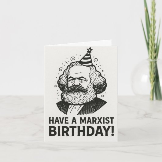 Karl Marx lezers geschenk Kaart (Voorkant)