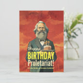 Karl Marx lezers geschenk Kaart (Staand voorkant)