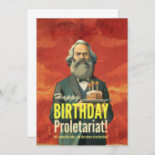 Karl Marx lezers geschenk Kaart (Voorkant / Achterkant)