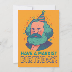 Karl Marx lezers van boeken cadeau Kaart