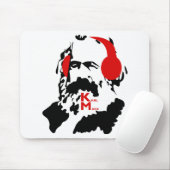 KARL MARX MET HOOFDTELEFOONS MUISMAT (Met muis)