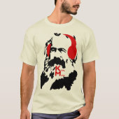 KARL MARX MET HOOFDTELEFOONS T-SHIRT (Voorkant)