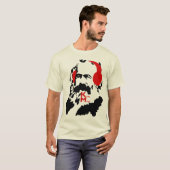 KARL MARX MET HOOFDTELEFOONS T-SHIRT (Voorkant volledig)