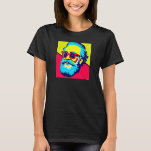 Karl Marx met zonnebrillen Pop Kunstportret van Re T-shirt