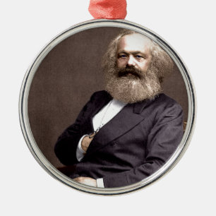 Karl Marx Metalen Ornament