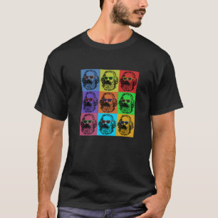 Karl Marx Pop Art, Portret Revolutioniere, Retro T-shirt