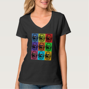 Karl Marx Pop Revolutie Filosoof Docent T-shirt