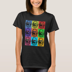 Karl Marx Pop Revolution Filosoof leraar T-shirt