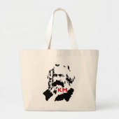KARL MARX PORTRAIT 1 GROTE TOTE BAG (Voorkant)