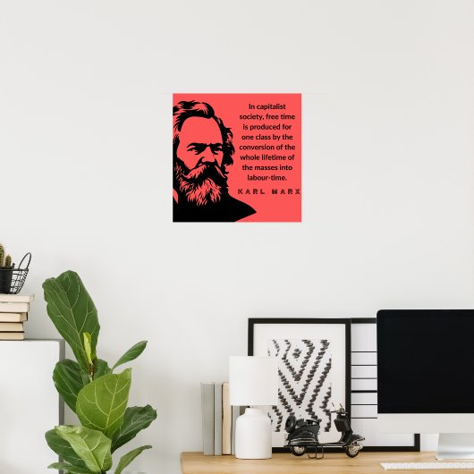 Karl Marx Poster (Thuiskantoor)