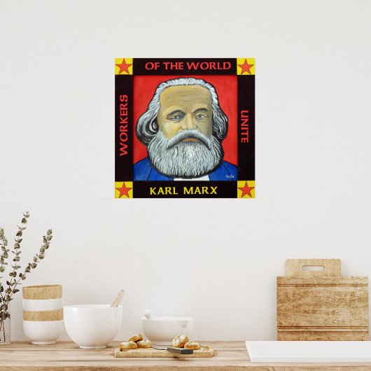 Karl MARX poster (Keuken)