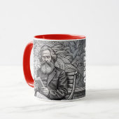 Karl Marx Quote Design - Wees de verandering! Mok (Voorkant links)