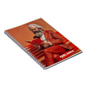 Karl Marx Quote Design - Wees de verandering! Notitieboek (Rechterzijde)