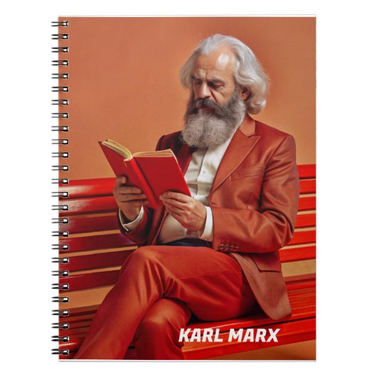 Karl Marx Quote Design - Wees de verandering! Notitieboek (Voorkant)