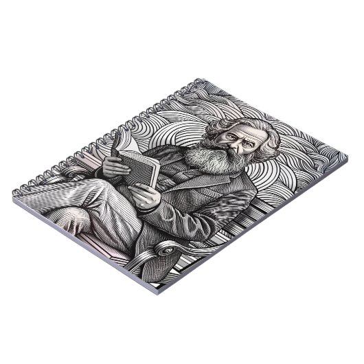 Karl Marx Quote Design - Wees de verandering! Notitieboek (Linkerzijde)