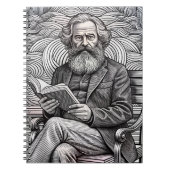 Karl Marx Quote Design - Wees de verandering! Notitieboek (Voorkant)