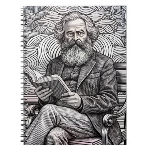 Karl Marx Quote Design - Wees de verandering! Notitieboek