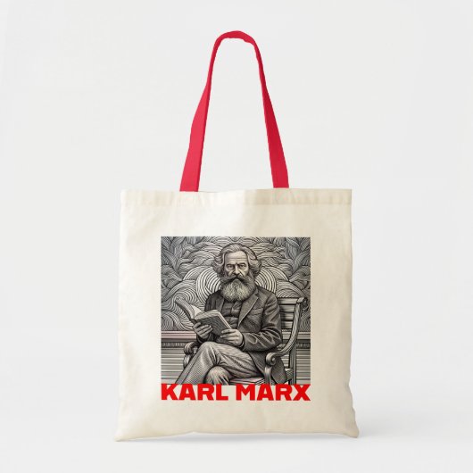 Karl Marx Quote Design - Wees de verandering! Tote Bag (Voorkant)