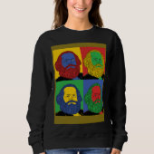 Karl Marx  Retro Pop Historical Graphic Trui (Voorkant)