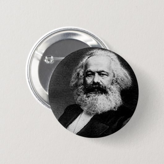 Karl Marx Ronde Button 5,7 Cm (Voorkant /achterkant)