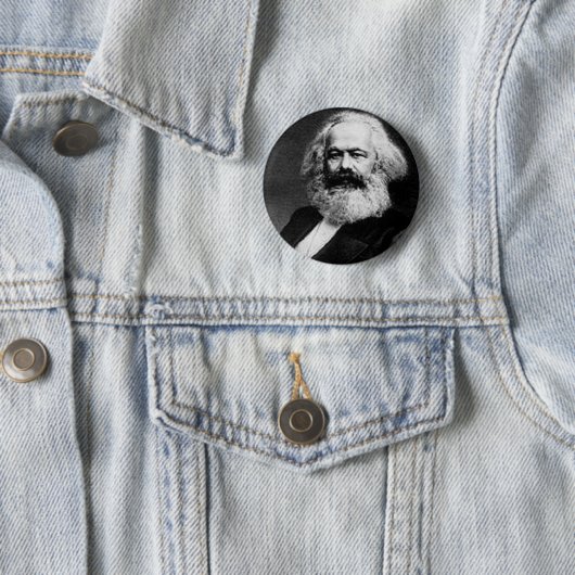 Karl Marx Ronde Button 5,7 Cm (In situ)