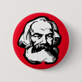 Karl Marx Ronde Button 5,7 Cm (Voorkant)