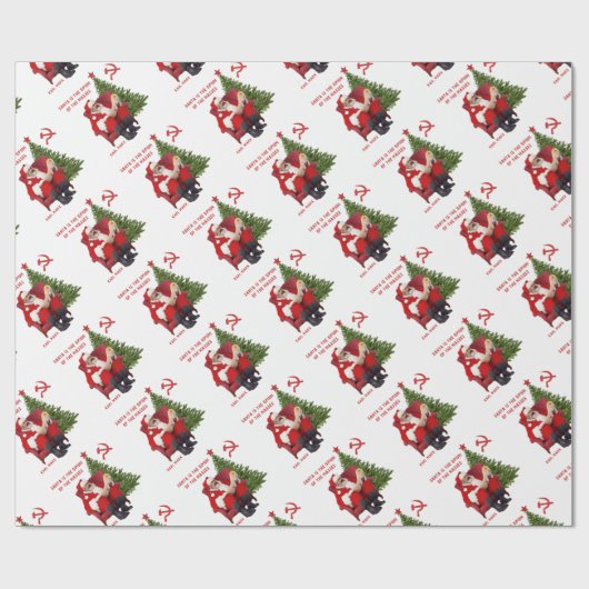 Karl Marx Santa Cadeaupapier (Vlak)