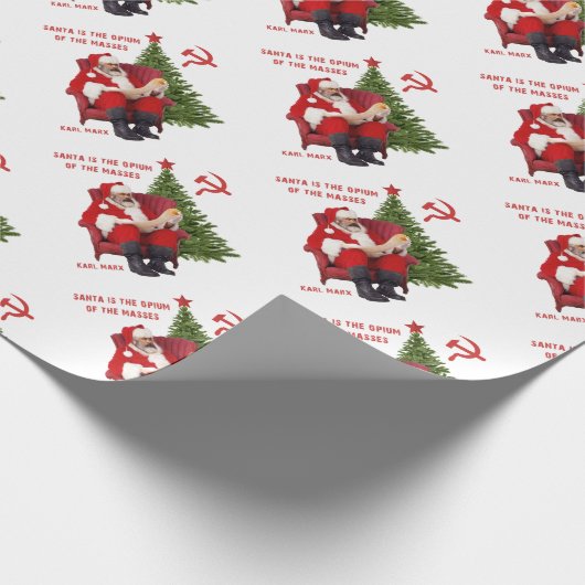 Karl Marx Santa Cadeaupapier (Hoek)