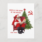 Karl Marx Santa Feestdagenkaart (Voorkant)