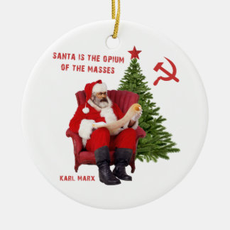 Karl Marx Santa Keramisch Ornament