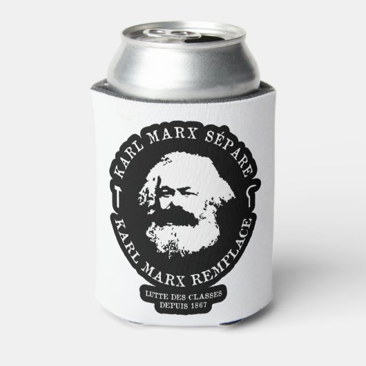 KARL MARX SÉPARE, KARL MARX REMPLACE BLIKJESKOELER (Blikje Achterkant)