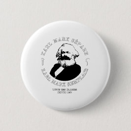 KARL MARX SÉPARE, KARL MARX REMPLACE RONDE BUTTON 5,7 CM