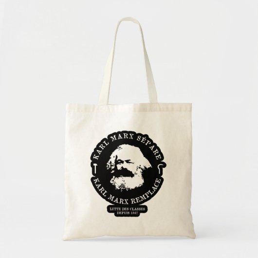 KARL MARX SÉPARE, KARL MARX REMPLACE TOTE BAG (Voorkant)
