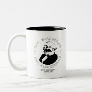 KARL MARX SEPARE, KARL MARX VERVANGT TWEEKLEURIGE KOFFIEMOK
